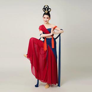 西域遇见胡璇敦煌飞天飘逸女中国风古风女装舞蹈服异域风情演出服