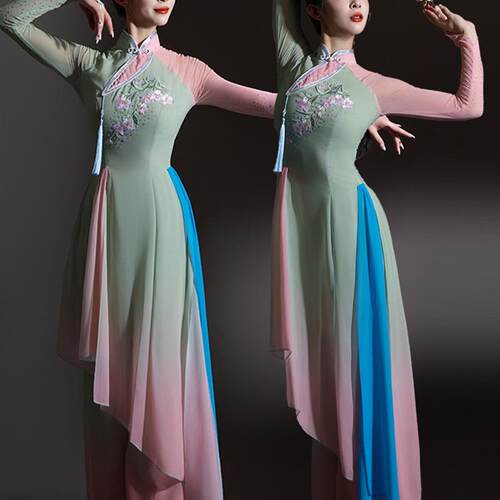 胶州秧歌服演出服女打歌服鼓舞中国风民族舞广场舞表演服装两件套