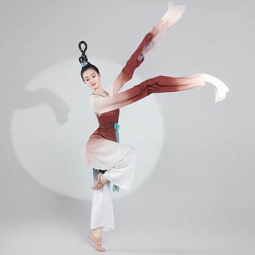 古典舞水袖舞蹈服博物馆之夜同款汉唐服装惊鸿舞演出服练功艺考服