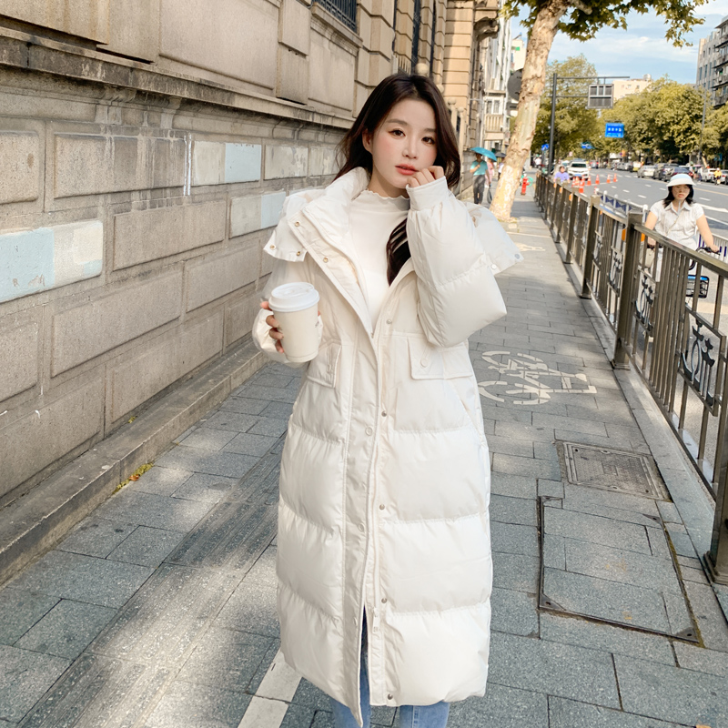 白鹅绒品牌羽绒服女中长款过膝2025年新款小个子冬装加厚时尚外套