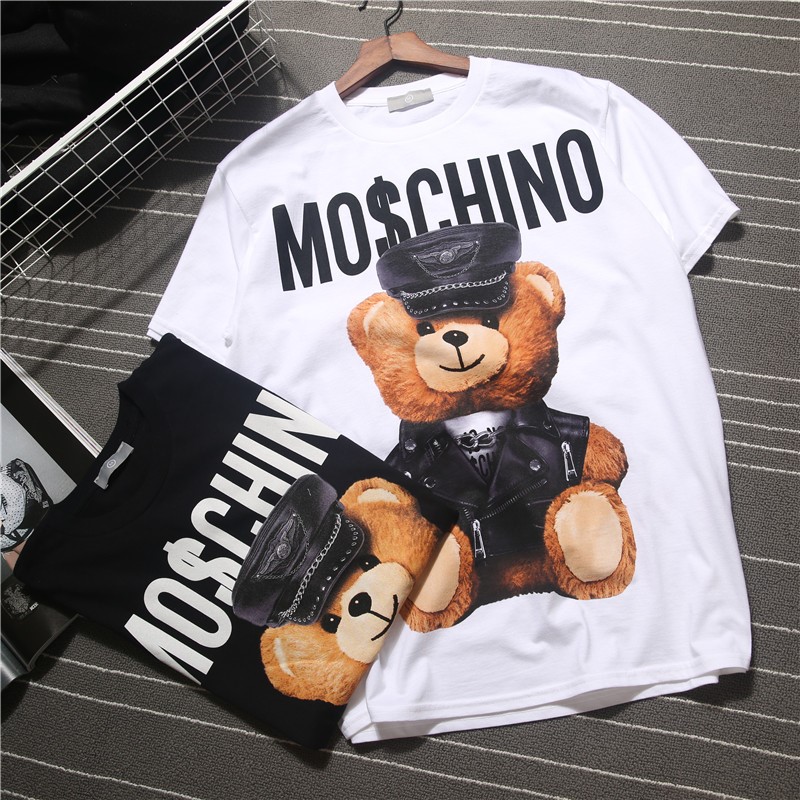 2017 European summer women's dress, cartoon couple T-shirt