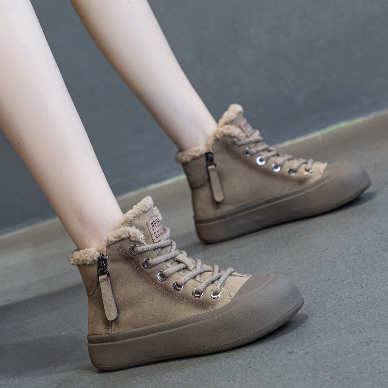 头层牛皮马丁靴女款舒适2025秋冬真皮爆款女式丑萌运动休闲单鞋子