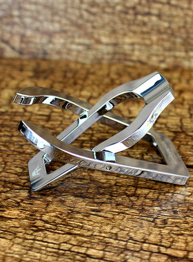 不锈钢烟斗架金属折叠斗座男士收藏展示单斗支架子石楠木烟具配件