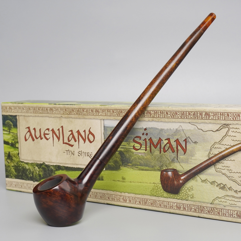 德国进口华云vauen石楠木烟斗魔戒系列实木老式男士长柄阅读斗具