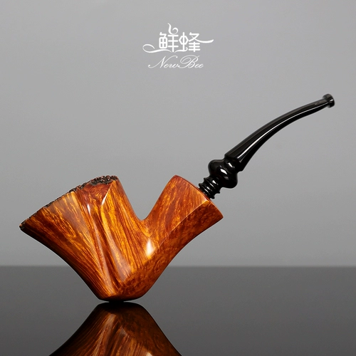 Newbee Fresh Bee, деревянный дым, сплошная древесная полоса ручной работы с узором кожи кожи старая традиционная мужская фильтрация Fume