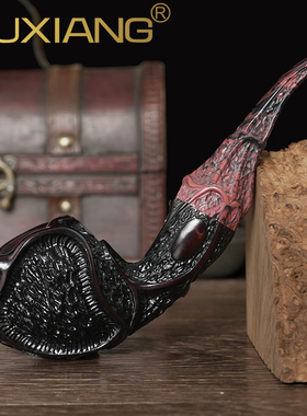 男士石楠木烟斗手工实木雕刻玫瑰花斗安妮朱莉同款传统老式专用具