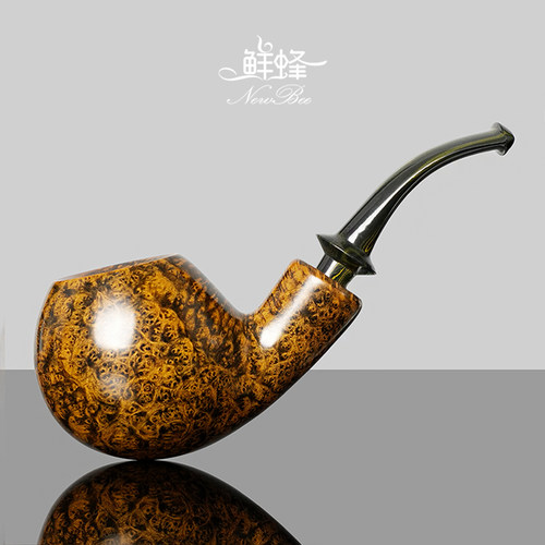 NewBee鲜蜂石楠木烟斗男士手工大苹果斗军插实木老式传统专用过滤