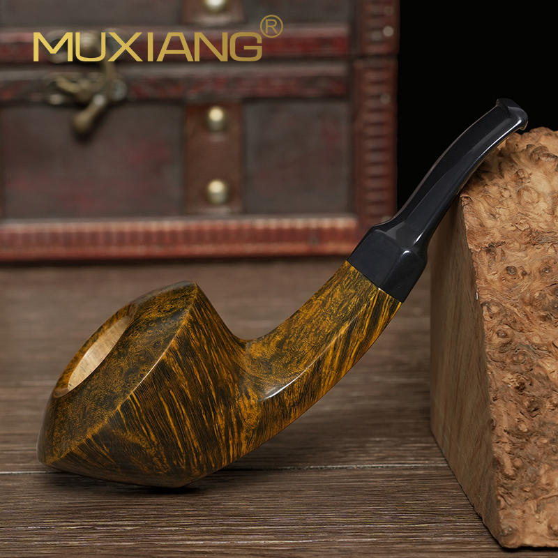 石楠木烟斗自由式男士手工鲍里斯牛头斗实木传统老式过滤专用烟具