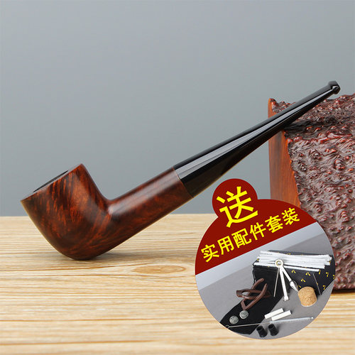 NewBee石楠木烟斗手工实木老式传统男士过滤小号牛头斗烟斗具配件