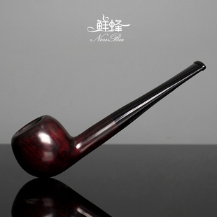 NewBee鲜蜂石楠木烟斗直柄王子苹果撞球斗手工实木老式男士过滤具