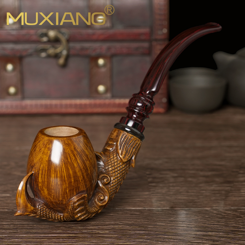 石楠木烟斗自由式手工雕刻实木龙爪蛋斗传统老式过滤男士专用烟具