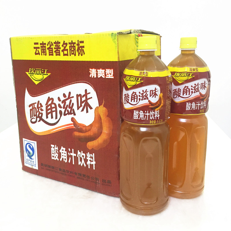 瑞丽江酸角汁饮料果汁云南特产味比芒果汁1.5L实惠装餐饮批发图片