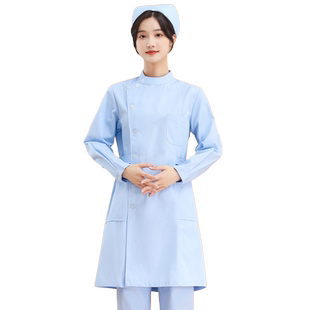女护士服长袖冬装短袖夏装白大褂半袖药店工作服医护制服白色大衣