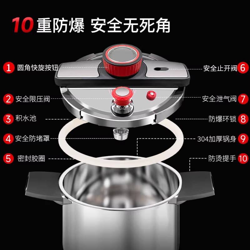 高压锅限压阀手柄密封圈胶圈