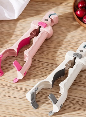 四合一防烫硅胶夹防滑取碗夹子厨房夹蒸菜盘隔热提盘夹开瓶盖神器