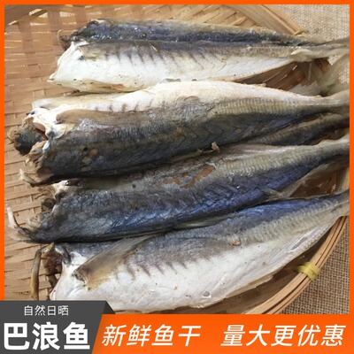 【新鲜足干】去骨去头小巴浪鱼海鱼肉干咸鱼福建占青鱼干花鳀鱼干