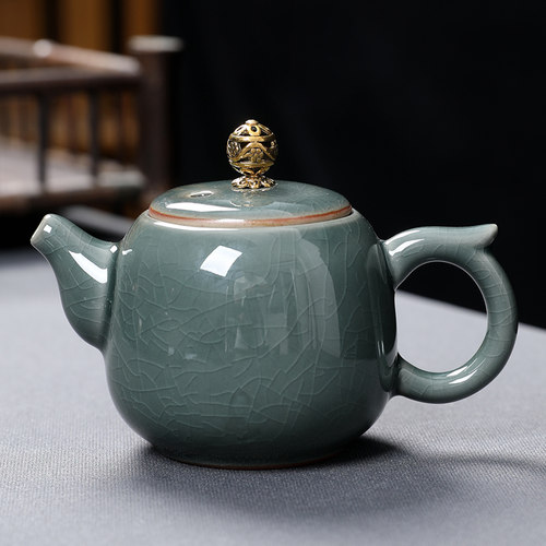 哥窑功夫茶壶陶瓷泡茶器