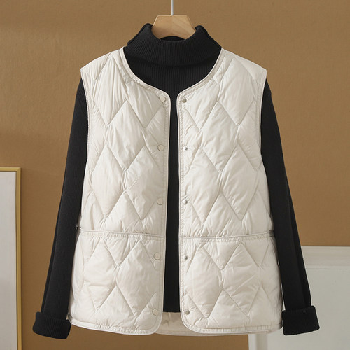 轻薄羽绒棉服马甲保暖棉衣外套潮