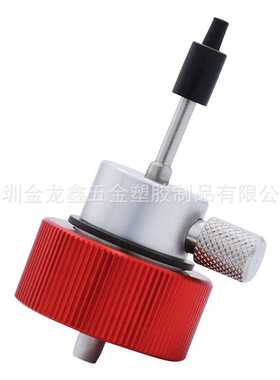 ebay 亚马逊2代竖条纹丙烷气罐转换接头红色丙烷充气接头