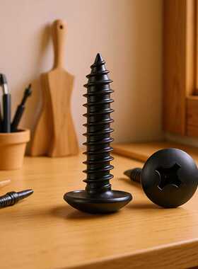 201不锈钢TA十字大扁头自攻黑色螺丝M2/M3/M4/M5蘑菇头伞头自攻螺