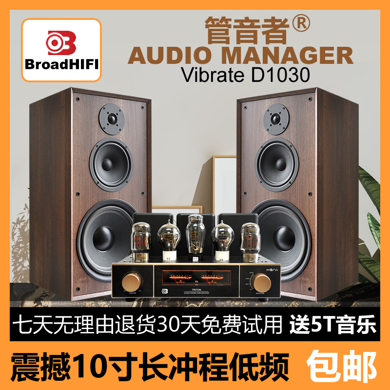 发烧级hifi书架音箱10寸无源音响