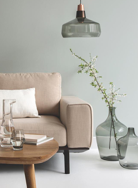 土耳其Nude北欧彩色玻璃花瓶大号客厅落地 现代简约透明插花花器