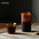 日本Kinto Cast琥珀色咖啡杯耐热玻璃杯子马克杯茶杯啤酒杯牛奶杯