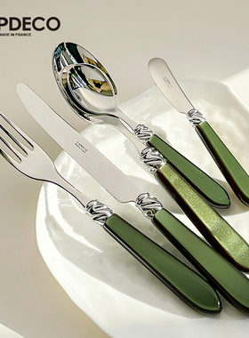 诺瓦生活选物 法国Capdeco牛排刀叉套装不锈钢西餐餐具勺子黄油刀