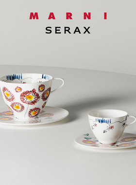 比利时Serax Marni联名款骨瓷咖啡杯碟套装下午茶杯子壶 糖缸奶盅