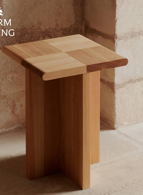 丹麦Ferm Living边桌茶几方凳边几床头置物架Sala Piece北欧设计
