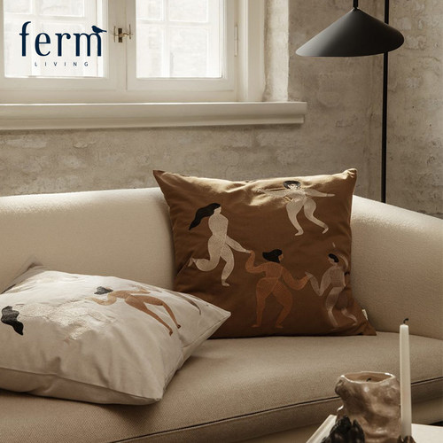 丹麦FermLiving客厅沙发抱枕