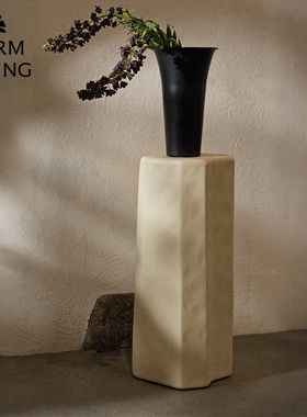 丹麦Ferm Living边桌玄关桌Staffa凳子客厅花瓶装饰底座北欧设计