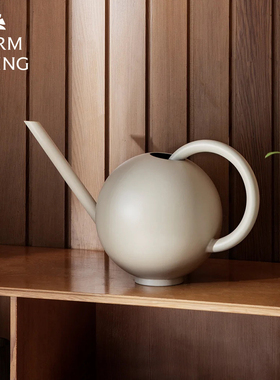 丹麦进口FermLiving浇花浇水壶家用洒水壶不锈钢长嘴球形养花园艺