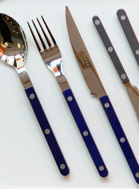 法国进口Sabre Paris不锈钢牛排刀叉餐具套装家用甜品勺子黄油刀