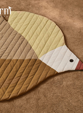 丹麦进口Ferm Living Swif Bird童趣地垫沙发装饰地毯儿童房卧室