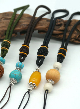 A210手把件手腕挂绳半成品diy绳编材料文玩吊坠菩提松石朱砂饰品