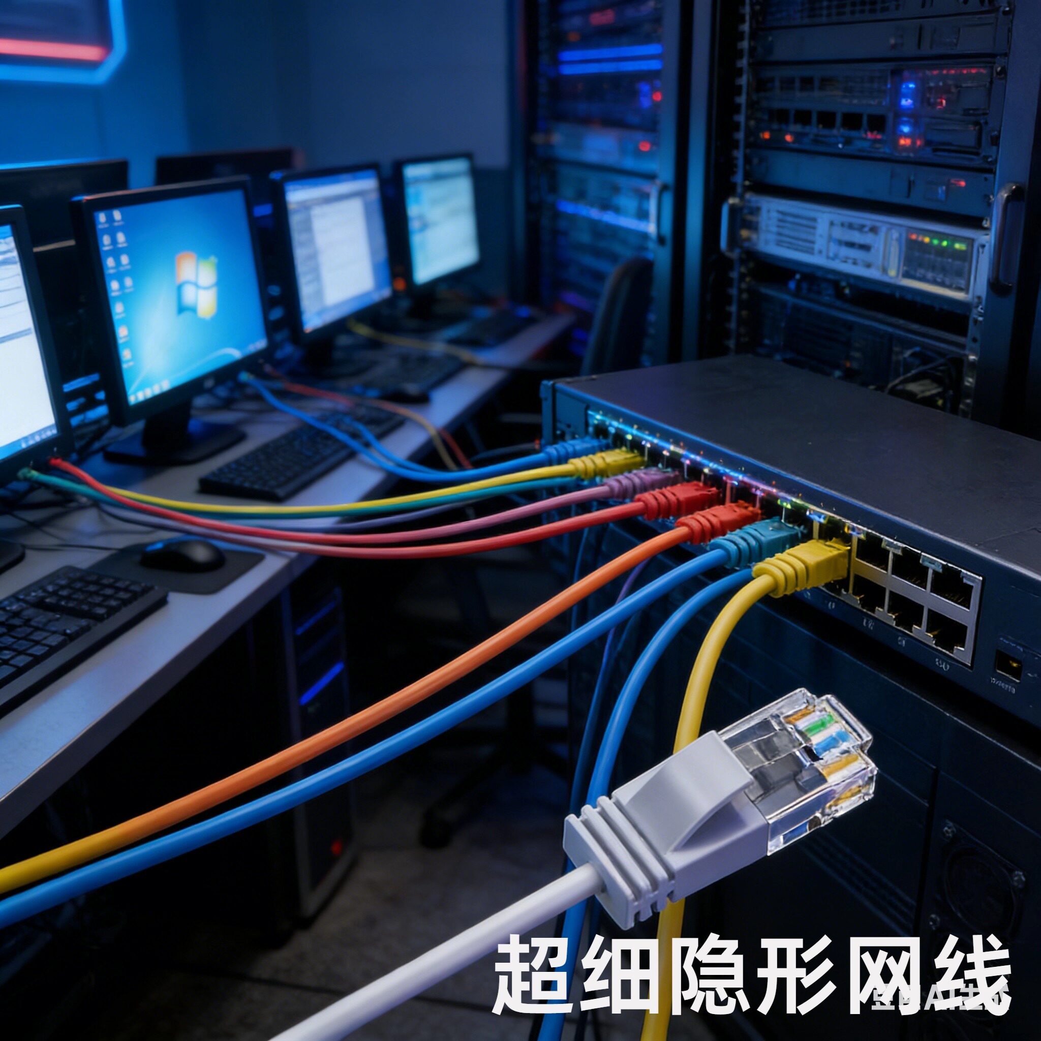 超细隐形网线家用网线连接线双头水晶头网络宽带线带接头电脑上网图片