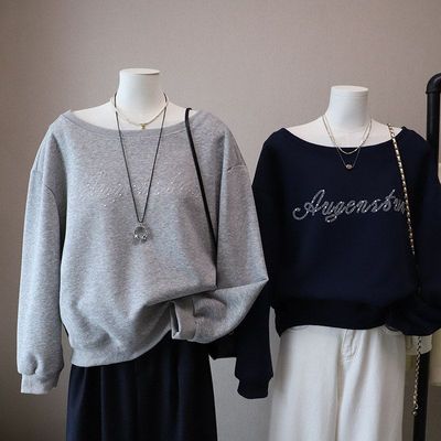 比正2025秋季新款韩版女装一字