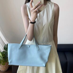 韩系极简手提包2025夏季新款大容量通勤斜挎包LD9135 强明女装