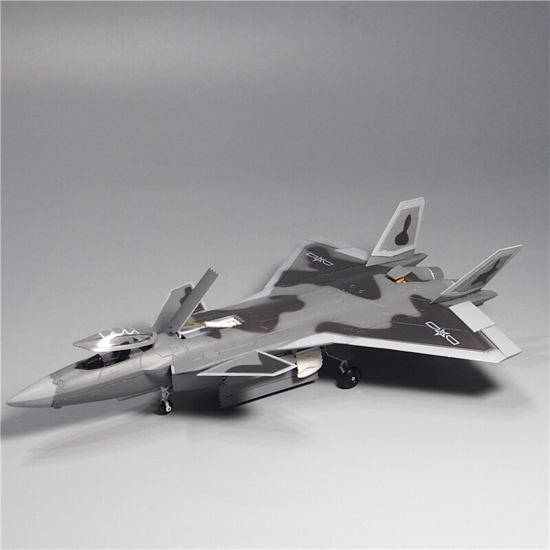 正品1:100 72 48歼20战斗机模型合金仿真歼二十飞机摆件中航成飞