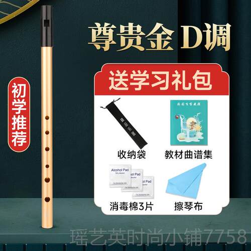 正品爱尔兰笛哨成笛C调D调初学笛子儿童人专业演奏金属直笛六孔竖