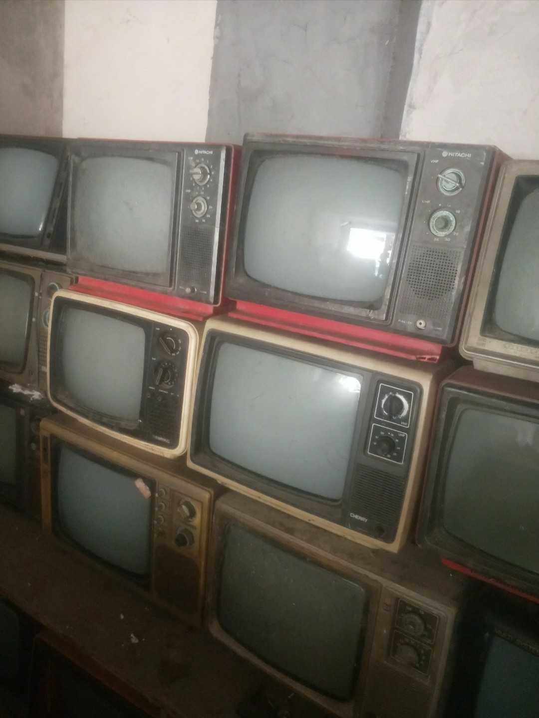 正品70老式复古 黑白电视机 老式电视旧物件摆件橱窗装饰鬼屋拍摄