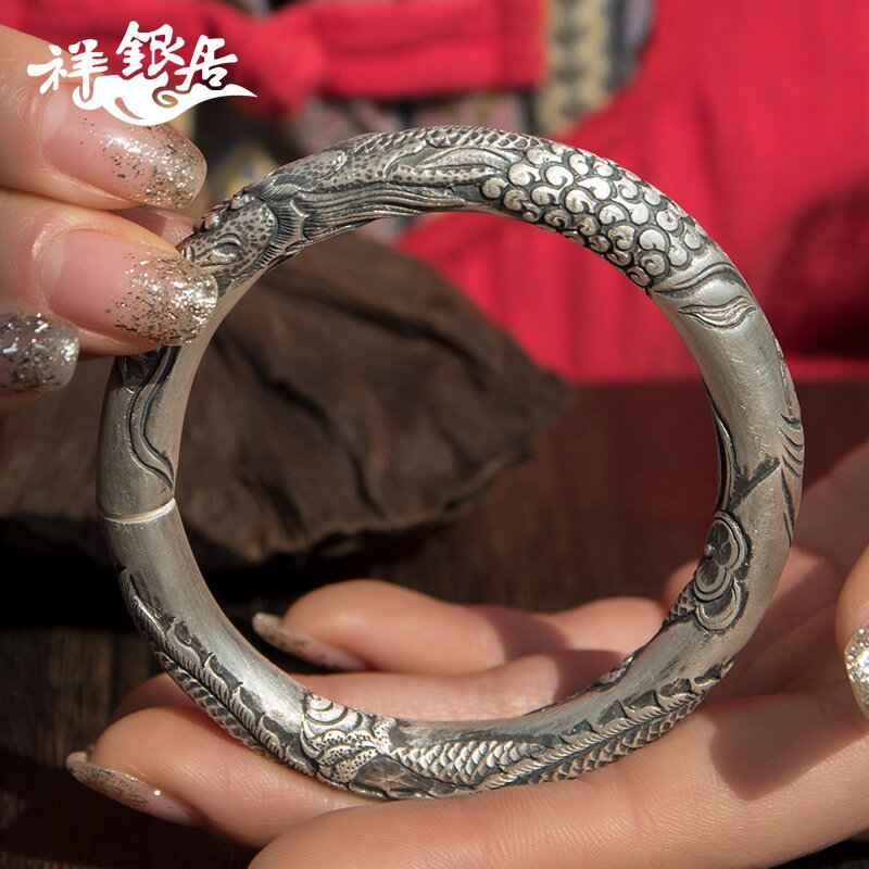 正品原创手工纯银释迦摩尼头像饰品99足银浮雕佛像伽蓝菩萨武财神