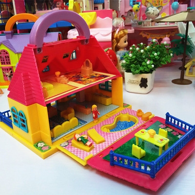 正品过家家玩具 仿真房屋迷你小屋仿真房间家具娃屋小别墅提手屋