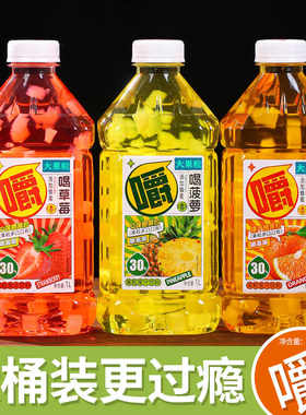 新日期蜂蜜大果粒1升8瓶装整箱菠萝椰子甜橙草莓椰果汁饮料