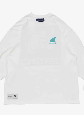 好物分享～新款码头帆船印花纯棉长袖DECT情侣复古休闲宽松T恤