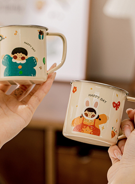 316不锈钢儿童水杯家用宝宝喝水杯子刻度牛奶杯带盖幼儿园马克杯