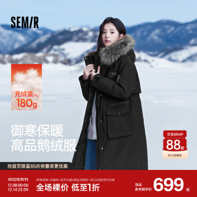 森马中国国家地理系列羽绒服女