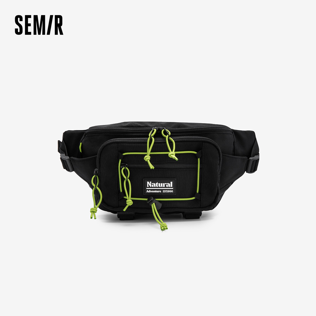 森马斜挎包男2024新款潮酷设计感小众胸包时尚撞色背包情侣防泼水