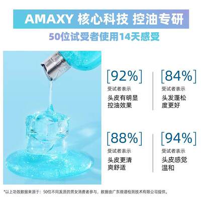 AMAXY洗发水护发素套装控油柔顺水果香人参马卡龙洗护套组女补水